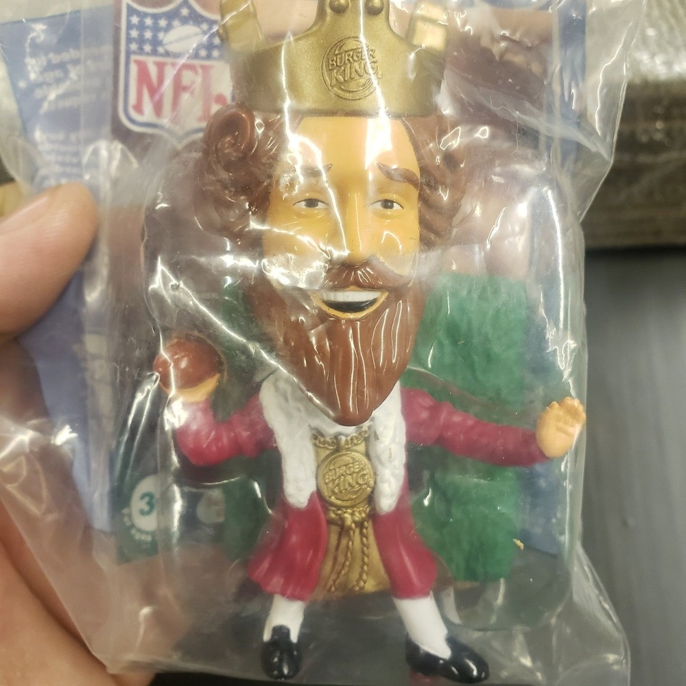 Burger King Kids Meal Toy NFL King with Football Year 2006 Sealed Unopened